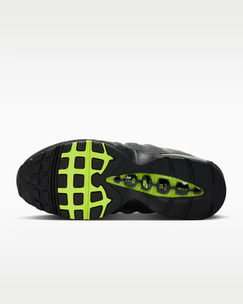 NIKE AIR MAX 95 OG Black And Neon Yellow-Lt Graphite IO9926-001 Nike
