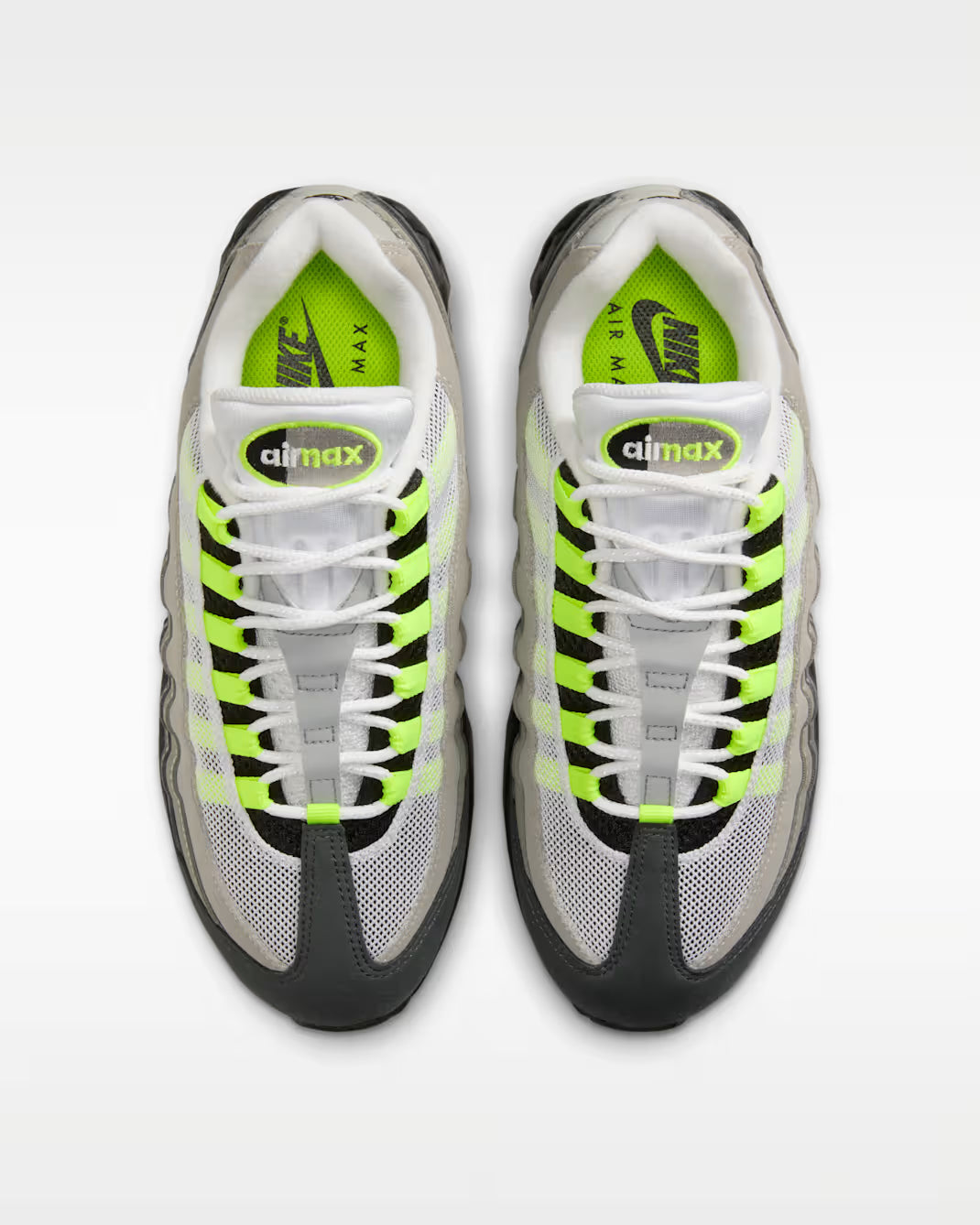 NIKE AIR MAX 95 OG Black And Neon Yellow-Lt Graphite IO9926-001 Nike