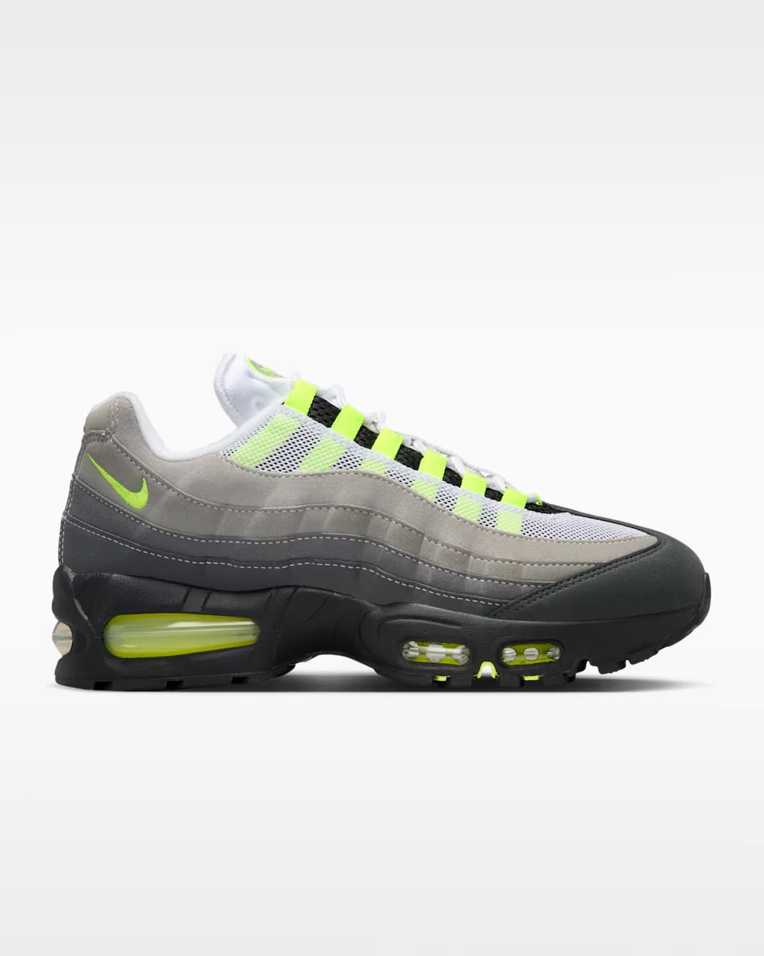 NIKE AIR MAX 95 OG Black And Neon Yellow-Lt Graphite IO9926-001 Nike