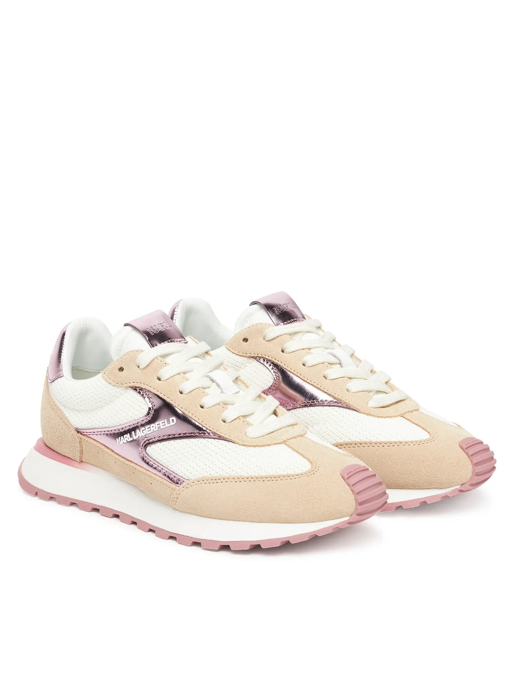 Сникърси KARL LAGERFELD Kairo Lo Lace Mix II KL61124E 4TP Бежов ElitePoint