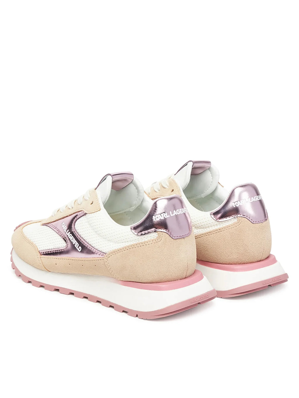 Сникърси KARL LAGERFELD Kairo Lo Lace Mix II KL61124E 4TP Бежов ElitePoint